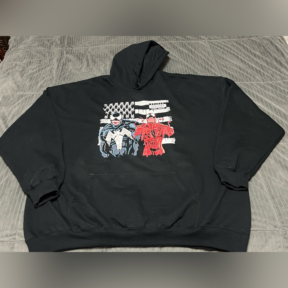 Men’s Heavy Soft Carnage Comic Rap Hoodie SIZE XXXL 3XL NWOT